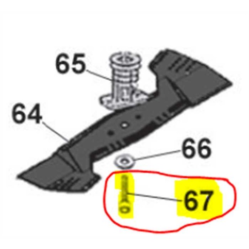 [AC-50641] Vis de lame ACTIVE série 5400 - unf 3/8 x 2 3/4, 50641, AC50641