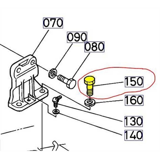 [K5763-33230] Boulon KUBOTA, K576333230, K5763-33232