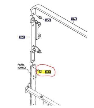 [K6073-91210] Vis KUBOTA M10x1.25, K607391210, K6073-9121-0