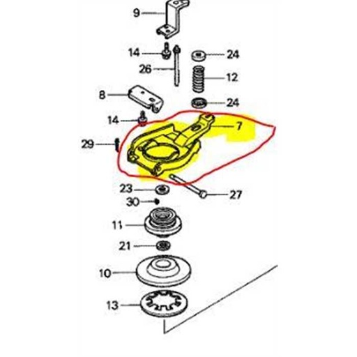 [75130-VE0-020] Bras de frein rotostop HRB476, 75130VE0020, 75130-VE0-020