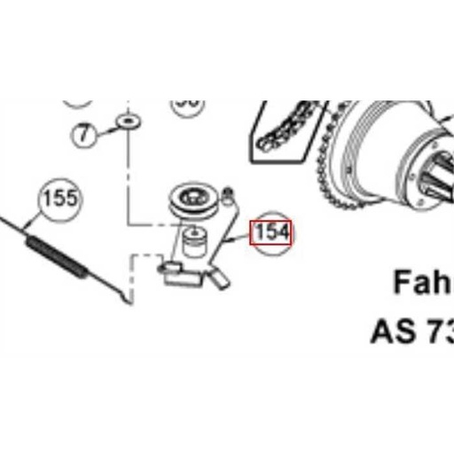 [G06725056] bras et poulie tendeur traction as motor as73, E10824, G06725056