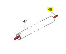 [AC-22254] 022254 albero trasmissione zappetta, 22254, AC22254