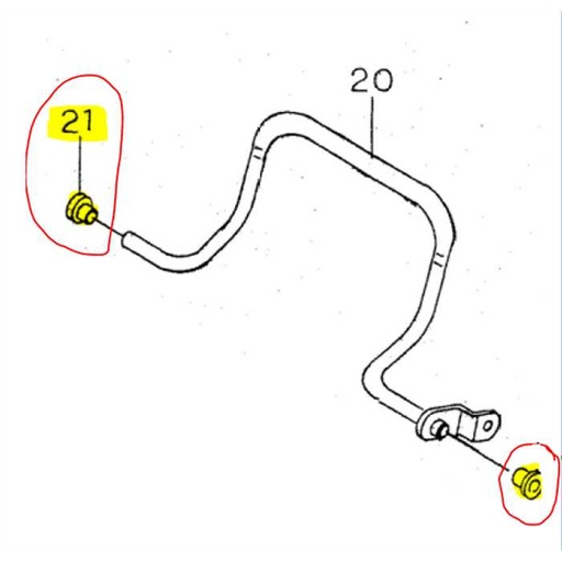 [80-1020-243-00] BUSELURE DE LEVIER DE TRACTION OREC GR-, 80102024300, 80-1020-243-00