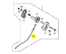 [17910-VK8-M50] Cable de gaz HONDA HRX476 série VK - VY, 17910VK8M50, 17910-VK8-M50