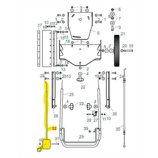 [LIM 4AZ-604] Cable de gaz Limpar 72,WB,Turbo H, 4AZ604, LIM4AZ604