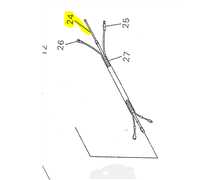 [22422-14511] Cable de gaz Shindaiwa t250, 2242214511, 22422-14511, SI22422-14511