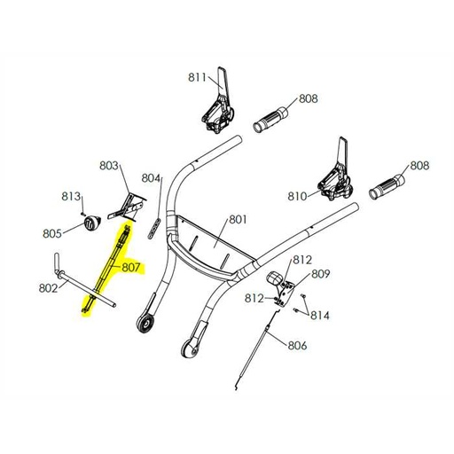 [0308010013] Cable changement de vitesse Roque et Lecoeur RL460B, RL0308010013, 0308010013