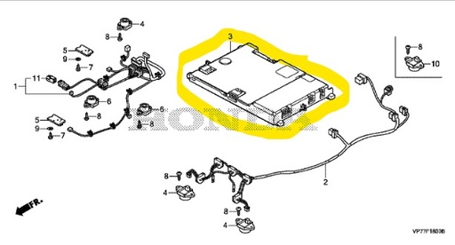 [34750-VP7-A06] Carte mère électronique robot Honda Miimo 520, 34750-VP7-A02, 34750-VP7-A06, 34750-VP7-A05, 34750-VP7-A04, 34750-VP7-A03, 34750-VP7-A01, 34750-VP7-A08 , 34750-VP7-A09, 34750-VP7-A07